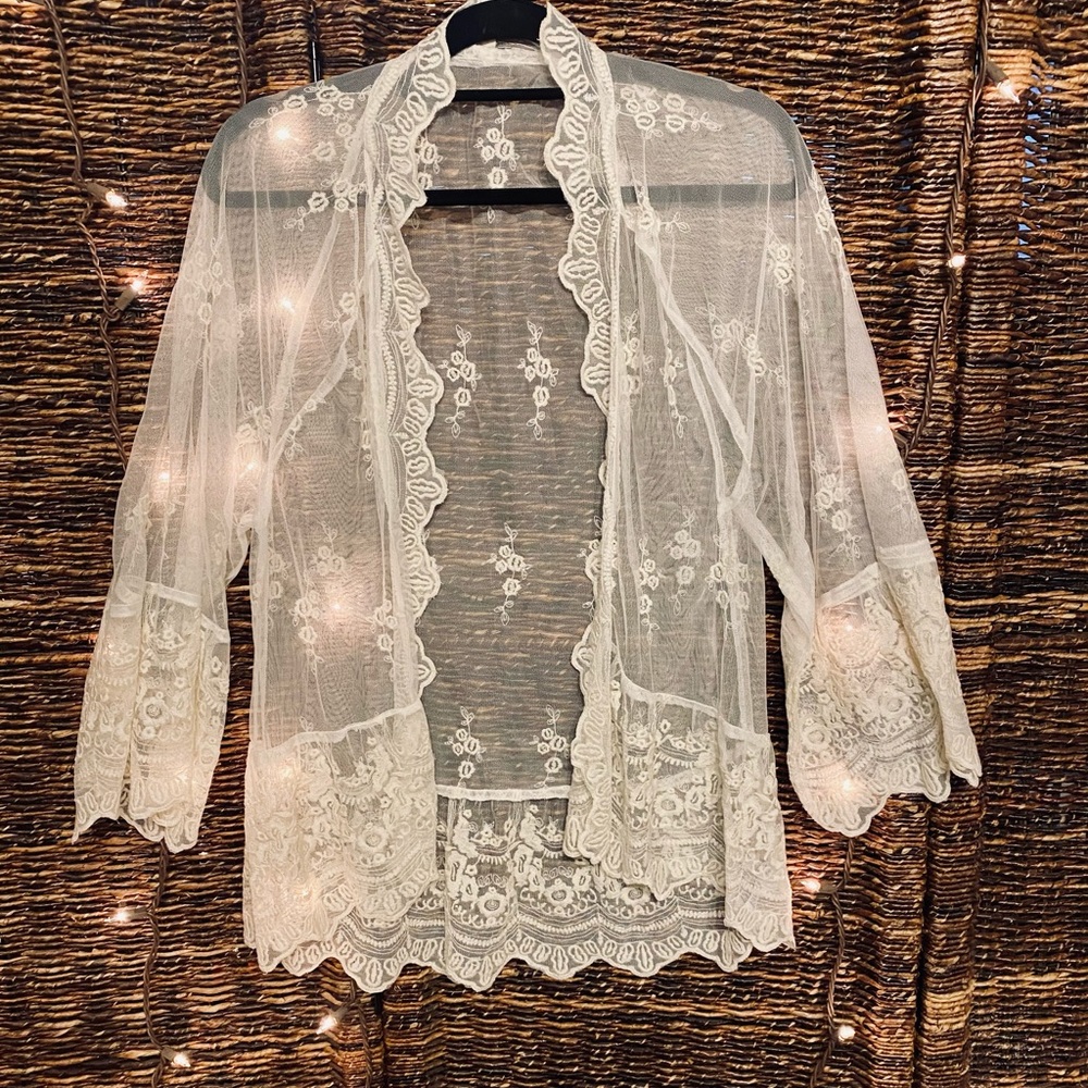 America Eagle Lace Cardigan